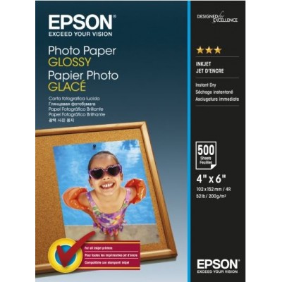 Бумага 10x15  Epson Glossy Photo Paper, 500л C13S042549