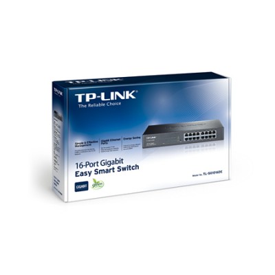 Комутатор TP-LINK TL-SG1016DE (16х10/100/1000 Мбит, металл, easysmart)