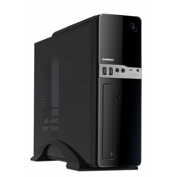 Корпус GAMEMAX ST-607 ; Minitower, mATX, Mini-ITX, 300Вт, 2xUSB 2.0, Audio, Audio, чорний