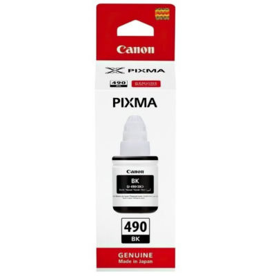 Контейнер з чорнилом Canon GI-490 Black, чорн. 135мл PIXMA G3400, PIXMA G2400, PIXMA G1400, PIXMA G4400, PIXMA G4410, PIXMA G3410, PIXMA G2410, PIXMA G1410, PIXMA G3411, PIXMA G2411, PIXMA G1411, PIXMA G4411