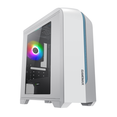 Корпус GAMEMAX H601-WB ; Класс корпуса - Геймерские, типоразмер - Miditower, поддерживаемые материнские платы - Micro - ATX, наличие блока питания - б