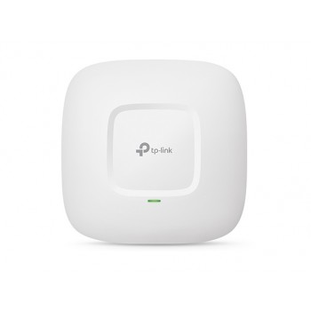 Wi Fi підсилювач TP-Link EAP110 (1х100Мбит, 300Mbps, 100мВт, 2,4Ghz, 20дБм, потолочная, PoE, EAP Controller, 2х3дБи)