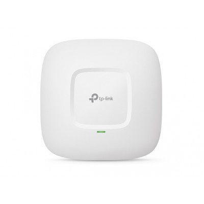 Wi Fi підсилювач TP-Link EAP110 (1х100Мбит, 300Mbps, 100мВт, 2,4Ghz, 20дБм, потолочная, PoE, EAP Controller, 2х3дБи)