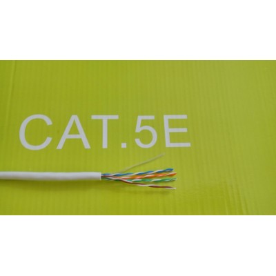 Кабель UTP 305м, cat 5e, CU, 4 pairs, 24AWG, PVC, white (KDUT8001) KINGDA