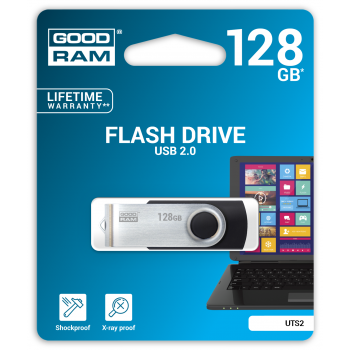 USB флеш 128GB GOODRAM UTS2 (Twister) Black (UTS2-1280K0R11)
