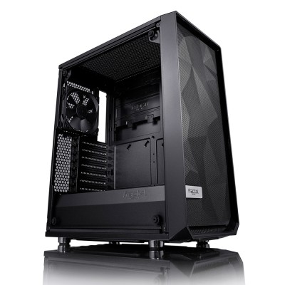 Корпус Fractal Design Meshify C (FD-CA-MESH-C-BKO-TG) ; Класс корпуса - Геймерские, типоразмер - Minitower, поддерживаемые материнские платы - ATX, Mi