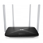 Роутер MERCUSYS AC12 Wi-Fi до 1200 Мбит/с 802.11ac 2.4 ГГц,  5 ГГц WDS bridge Гостевая сеть 4 внешние антенны динамический IP-адрес/статический IP-адрес/PPPoE/PPTP/L2TP 