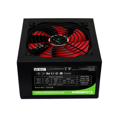 Блок живлення 450W GAMEMAX GM-450B ATX 20+4pin 1x4pin 1x6pin SATA разъемов 3 