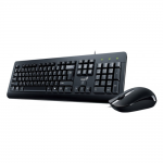 Комплект (клавіатура, миша) Genius KM-160 USB BLACK UKR (31330001419)