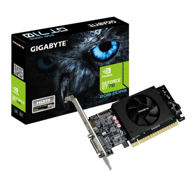 Вiдеокарта Gigabyte GeForce GT710 2GB DDRR5 64bit low profile (GV-N710D5-2GL)