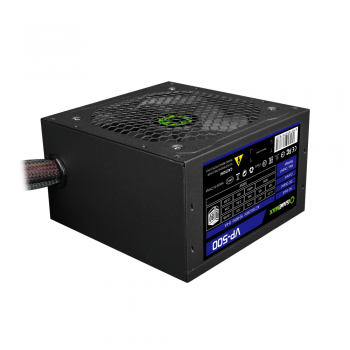 Блок живлення 500W GAMEMAX VP-500,  APFC, 12см вент,80+ 1x4+4pin, 1x6+2pin, SATA 4
