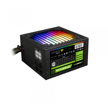 Блок живлення GAMEMAX ATX 600W,RGB,МОДУЛЬНЫЙ,APFC, 12см вент,80+ VP-600-M-RGB