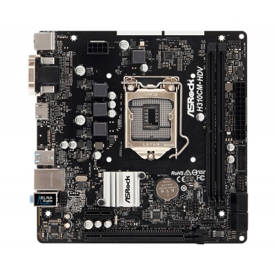 Материнська плата ASRock H310CM-HDV  2DDR4 HDMI/DVI/VGA mATX 