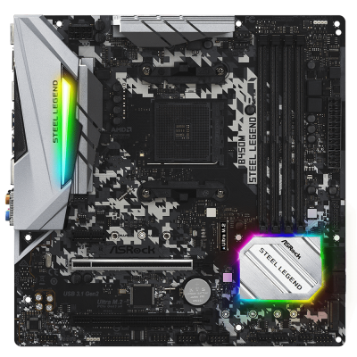 Материнська плата ASRock B450M STEEL LEGEND