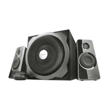 Акустична система TRUST  Tytan Subwoofer Speaker Set (19019) чорний, саб-деревина/сат-пластик, 20Вт+2*20Вт (RMS), 3.5 мм Mini-Jack 19 019