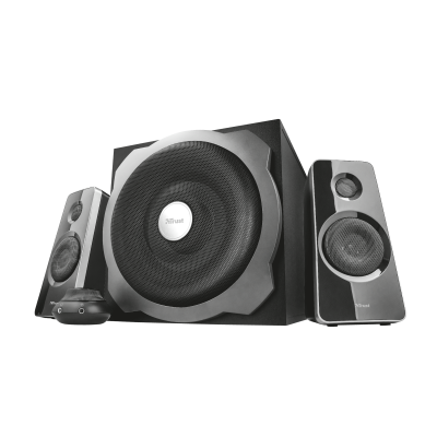 Акустична система TRUST  Tytan Subwoofer Speaker Set (19019) чорний, саб-деревина/сат-пластик, 20Вт+2*20Вт (RMS), 3.5 мм Mini-Jack 19 019