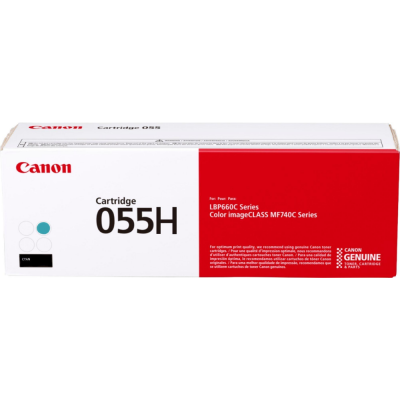 Картридж Cartridge 055H Cyan(5.9K) Canon