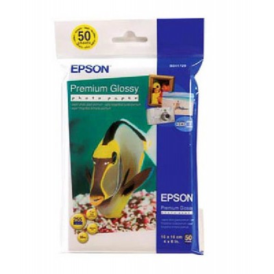 бумага Epson 10x15 250g  Premium Glossy Photo Paper 50л.