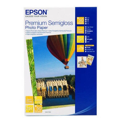 бумага Epson 10x15 250g  Premium Semiglossy Photo Paper, 50л.