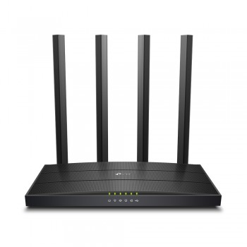 Роутер TP-Link ARCHER C6U ac (до 867 Мбит/c), 2.4 / 5 ГГц, несъемные, Антенн - 4, WPA-PSK, WPA2-PSK, 10/100/1000BASE-T Ethernet (MDI/MDIX), LAN - 4