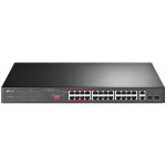 Комутатор TP-Link TL-SL1226P (2xGE, 24хFE PoE+, 2xSFP/RJ-45, Max PoE 250 W)