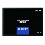 SSD 2.5" 240GB GOODRAM (SSDPR-CL100-240-G3) 3D TLC NAND, SATA 6Gb/s, 520 Mb/s, 400 Mb/s