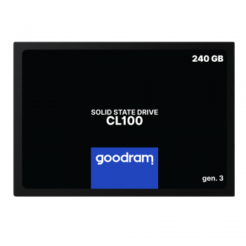 SSD 2.5" 240GB GOODRAM (SSDPR-CL100-240-G3) 3D TLC NAND, SATA 6Gb/s, 520 Mb/s, 400 Mb/s
