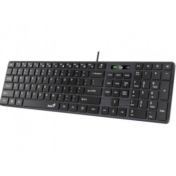 Клавіатура Genius SlimStar 126 USB Black Ukr (31310017407)