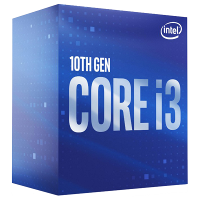 Процесор Core™ i3 10100 (BX8070110100) s1200, 4 ядра, 3.6GHz, 4.3GHz, Intel UHD 630, 6Mb, 14nm, 65W, BOX, Comet Lake