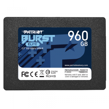 SSD 960GB Patriot Burst Elite 2.5" SATAIII TLC (PBE960GS25SSDR)