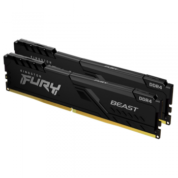 Пам'ять DDR4 2x8GB/3200 Kingston Fury Beast Black (KF432C16BBK2/16)
