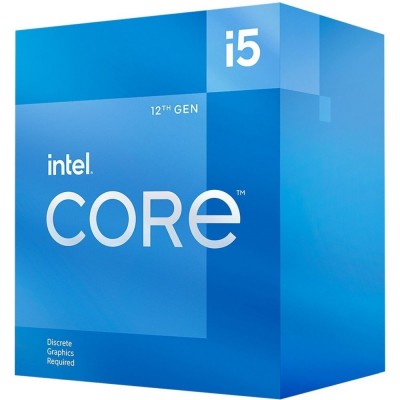 Процесор Core™ i5 12400F (BX8071512400F) 6 ядер, 12 потоків, 4.4 GHz, TDP - 65W, Кеш-пам'ять - 18 MB