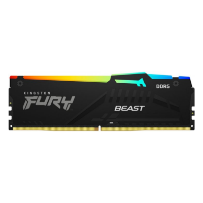 Пам'ять 32GB DDR5 5200MHz Fury Beast RGB 2x 16 KF552C40BBAK2-32 Kingston