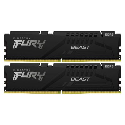 Пам'ять 32GB DDR5 5600MHz Fury Beast 2x16 KF556C40BBK2-32 Kingston