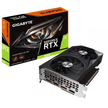 Відеокарта GeForce RTX3060 12Gb WINDFORCE OC GIGABYTE GV-N3060WF2OC-12GD