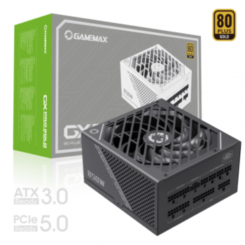 Блок живлення 850W GAMEMAX (GX-850 PRO BK (ATX3.0 PCIe5.0)) 80 Gold,fan 120mm,fully modularOPP, OVP, UVP, OCP, OTP, SCP GX-850 PRO BK (3.0 PCIe5.0) 