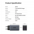 Зарядний пристрій UGREEN USB-A+2*USB-C 65W GaN Black PD3.0 (PD2.0) + QC4.0 (QC4.0/QC3.0/QC2.0) CD224/10335