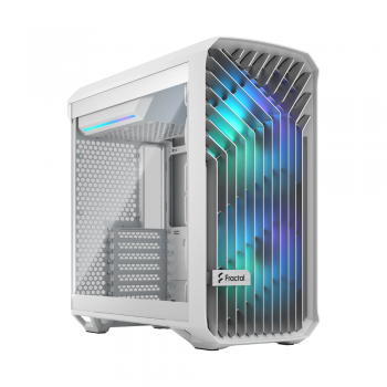 Корпус без БЖ Torrent Compact RGB білий з заг. склом Torrent Compact RGB White TG c Fractal Design (FD-C-TOR1C-05)