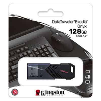 флеш USB USB3.2 128GB Kingston DataTraveler Exodia Onyx Kingston (DTXON/128GB)
