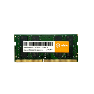 Пам'ять для ноутбука SoDIMM DDR4 16GB 3200 MHz ATRIA UAT43200CL22SK1/16