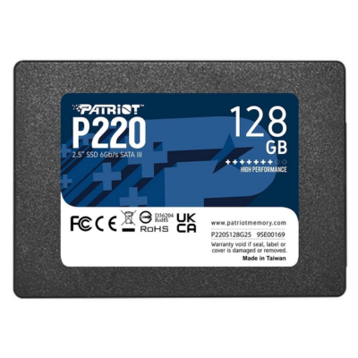 SSD 128GB Patriot P220 2.5" SATAIII TLC (P220S128G25)