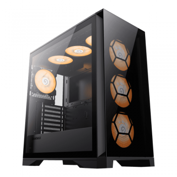 Корпус Tower E- без блока живлення , закалене с клоE-,, M-,ITX, Tempered Glass,Mesh,USB2. Leader TG GAMEMAX (Leader TG)
