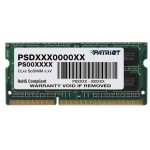 Память DDR3  для ноутбука SoDIMM 8GB 1600 MHz Patriot (PSD38G1600L2S) PSD38G1600L2S