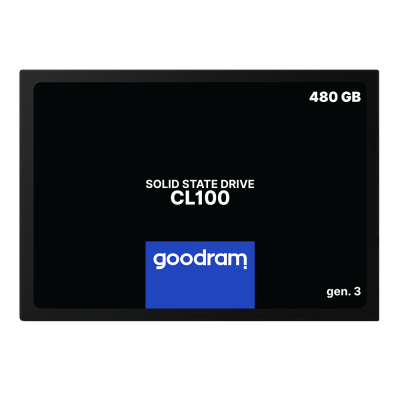 SSD 2.5" 480GB GOODRAM (SSDPR-CL100-480-G3) 540MB /  460MB  36 міс. NAND: 3D TLC NAND