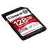 Карта пам'яті SD 128GB Canvas React Plus SDXC UHS-II 300R/260W U3 V90 Canvas 170R C10 UHS-I U3 V30 Kingston (SDR2/128GB)