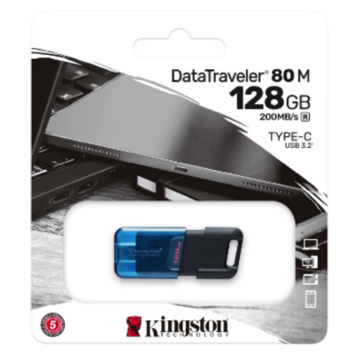 флеш USB DataTraveler 80 M Blue/Black Kingston (DT80M/128GB)
