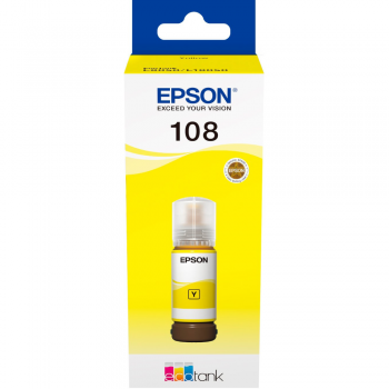 Контейнер з чорнилом Epson 108 EcoTank L8050/L18050 yellow (C13T09C44A)