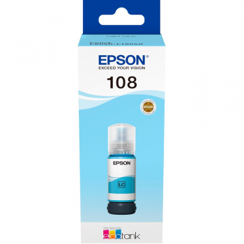 Контейнер з чорнилом Epson 108 EcoTank L8050/L18050 light cyan (C13T09C54A)