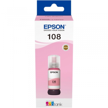 Контейнер з чорнилом Epson 108 EcoTank L8050/L18050 light magenta (C13T09C64A)