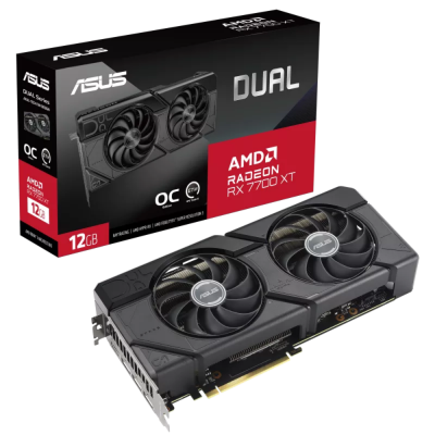 Відеокарта Radeon RX 7700 XT 12Gb DUAL OC ASUS (DUAL-RX7700XT-O12G)